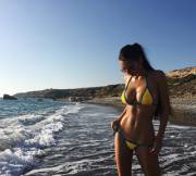 Yellow bikini