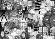 Ahegao Manga with lots of Tentacles