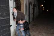 Rimming in the street