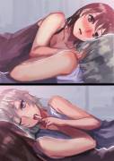 Seductive finger sucking