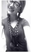 Long Pigtails B&amp;W