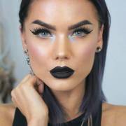 Dark lipstick