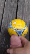 [Proof] Cum on an old soccer ball