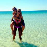 Sisters in the ocean