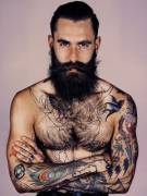 Hot bearded guy with tats