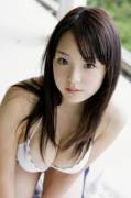 Pretty japanese young girl in bikini