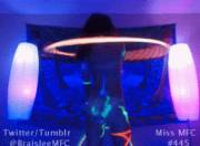 Blacklight hooping camgirl BraisleeAdams!