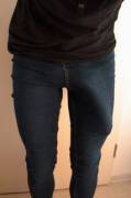 Requested: Having a boner in these skinny jeans. I could not stand upright.