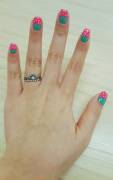 Daddy told me to get berry-coloured nails 
