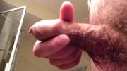 Revealing my head from my tight foreskin