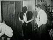 Two ladies offer to fuck an old man because they saw him masturbating (1910)