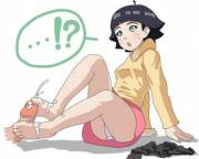 Himawari foot job