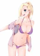 [Ino] modelling her new swimsuit