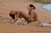 Mud wrestling