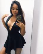 Latina Teen Showing Off In A Dress