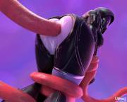 Tali'Zorah getting her butt fucked, (Likkez)