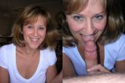 Smiling Cocksucking Milf