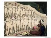 The Harem from "A Sequence of Caricatures Depicting the Sexual Practices of the English Aristocracy" - Thomas Rowlandson c.1813