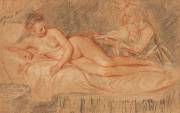 "The Remedy" drawing by Jean-Antoine Watteau (c. 1710's)