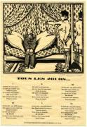 "Everyday" Bawdy Song &amp; Woodcut Print illustrated by René Georges Hermann Paul (c. 1920)