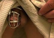 Beneath the towel