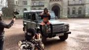 Sitting on a car