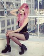 Pink hair