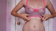 New bra try-on. It's too small, but I made a gif with it anyway. :)