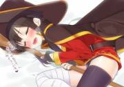 Something hard making her explode
