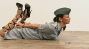 Keira cuffed in uniform - the escape challenge ( x-post r/tiedgirls )