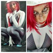 Underworld Rayne as spider Gwen