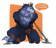 Fenrir willingly bound (Spearfrost)