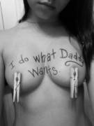That's what the best of the good girls do .... whatever daddy wants [elmironrojo]