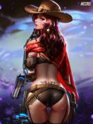 Rule63 McCree(Liang Xing)[Overwatch]