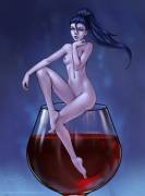 The French do love their wine; Widowmaker is apparently no exception (Anolea) [Overwatch]