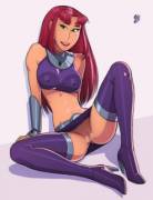 Starfire upskirt (nonoyse)