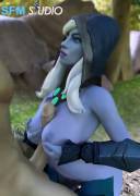 Drow Ranger tit job animation (SFMStudio)