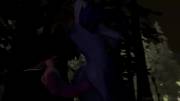 Drow being "assassinated" by fem-nyx assassin