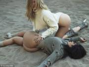 Kim and Khloé Double Ass