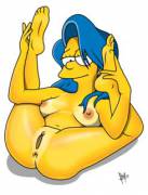Marge spreading wide (BadBrains) [The Simpsons]