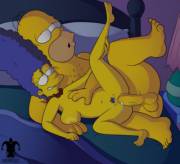 Homer giving it to Marge (JesterButts) [The Simpsons]
