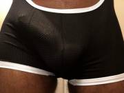 Black mesh singlet