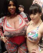 Hitomi with Maserati at AVN (XPost from r/PornstarFashion)