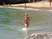 At a nude beach