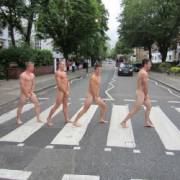 Walking Across Abbey Road