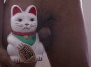 Putting the "man" in "maneki neko"