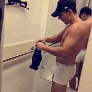 Captured on Camera In The Changing Room