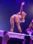 Gaga bent over - mid ass slap