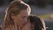 Kissing and Sucking those dem tits in pool