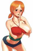 Nami giving you a small tease